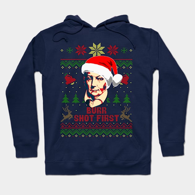 Burr Shot First Christmas Hoodie by Nerd_art